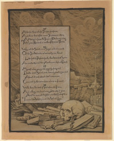 (Illustration für Rubáiyát von Omar Khayyám) Theologie von Elihu Vedder