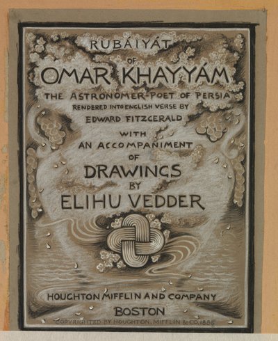 Illustration für Rubáiyát von Omar Khayyám, Titelseite von Elihu Vedder