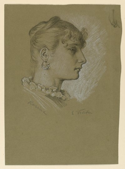 Kopf einer Frau, Profil: Rosina von Elihu Vedder