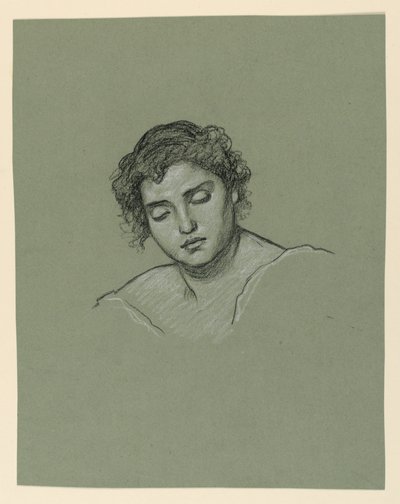 Kopf einer Frau von Elihu Vedder