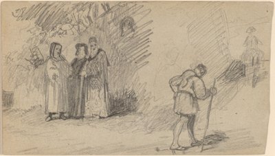 Sohn und der Esel von Elihu Vedder