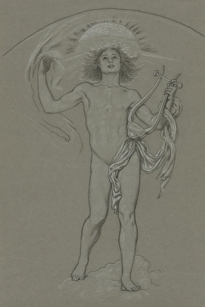 Studie für Apollo von Elihu Vedder