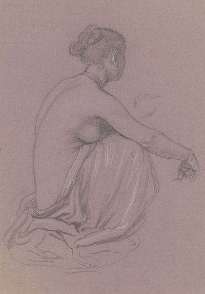Studie für Griechische Mädchen beim Baden, ca. 1872 von Elihu Vedder