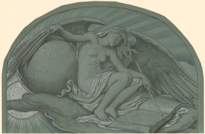 Studie für Die Sonnenfinsternis durch den Mond, 1892 von Elihu Vedder
