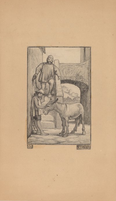 Der Sohn und der Esel, 1863 von Elihu Vedder