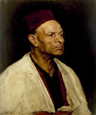 Porträt eines Mannes mit Fes, 1908 [LDUCS-5085] von Elinor Proby Adams