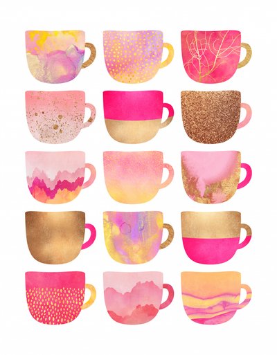 Rosa Gold Tassenkollektion von Elisabeth Fredriksson
