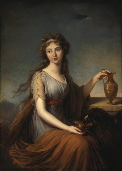 Porträt von Anna Pitt als Hebe von Elisabeth Louise Vigee Lebrun