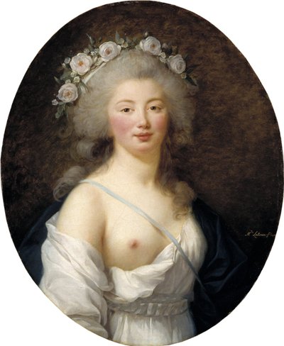 Porträt einer jungen Dame als Flora von Elisabeth Louise Vigee-Lebrun