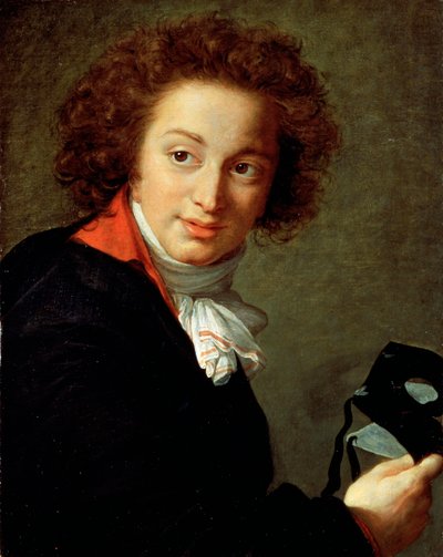 Porträt von Graf Grigory Chernyshov mit einer Maske von Elisabeth Louise Vigee Lebrun