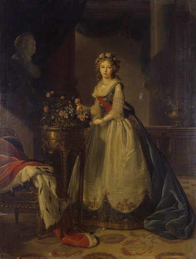 Porträt der Kaiserin Elisabeth Alexejewna, Prinzessin Louise von Baden 1779-1826, 1795 von Elisabeth Louise Vigee Lebrun