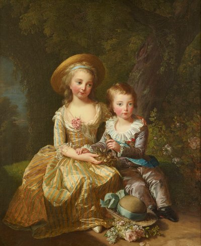 Porträt von Madame Royale und Louis-Joseph Xavier, Dauphin von Frankreich von Elisabeth Louise Vigee Lebrun