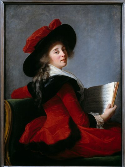 Porträt der Baronin von Crussol. Gemälde von Marie Elisabeth Louise Vigee Le Brun (oder Vigee-Lebrun oder Vigee Lebrun) (1755-1842) von Elisabeth Louise Vigee Lebrun