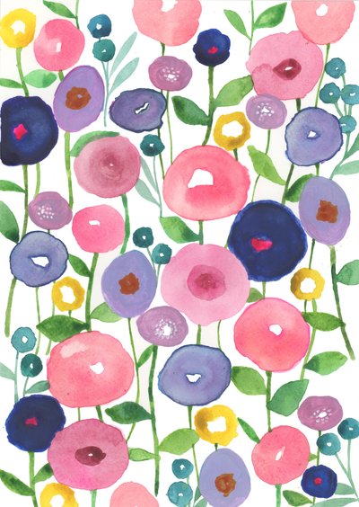Mohnblumen in Blüte von Elizabeth Rider