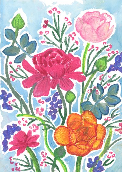 Ranunkeln, 2018 von Elizabeth Rider