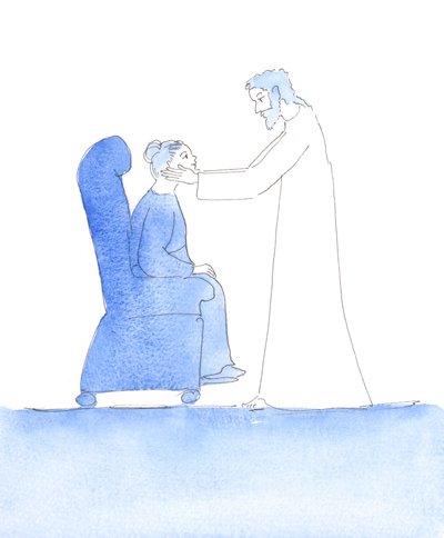 Nach der Beichte: Christus nahm mein Gesicht in seine Hände und sagte zu mir: "Gut gemacht"! Auf diese Weise zeigte er seine Freude über meine aufrichtige Beichte heute Morgen im Sakrament der Buße von Elizabeth Wang
