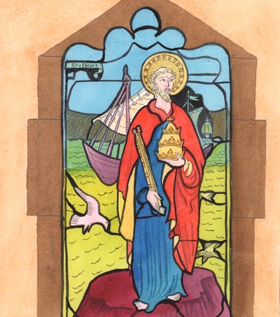 Christus brachte mir das Bild von St. Peter in meiner örtlichen Kirche in den Sinn, sagend von Elizabeth Wang