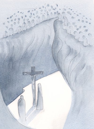 Christus bewies seine Demut in der Schwäche und Gebrechlichkeit, die er akzeptierte, als er für die Sünden aller Generationen litt von Elizabeth Wang