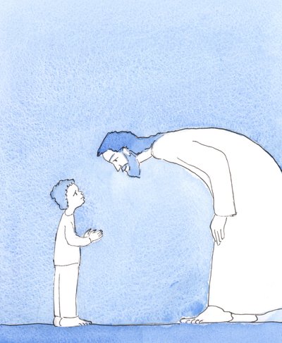 Christus zeigte mir, dass, wenn er mich ansieht, wenn ich leide, es so ist, als ob er mit Liebe auf ein kleines Kind schaut; und sein einziger Wunsch ist es, mir zu helfen und mir inneren Frieden, Trost und Freude zu geben von Elizabeth Wang