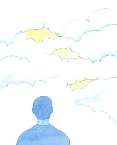 Jede Person, die Gott in der Kontemplation wirklich erlebt und solche Dinge beschreiben kann, ist wie jemand, der helle Szenen durch Lücken in einer 