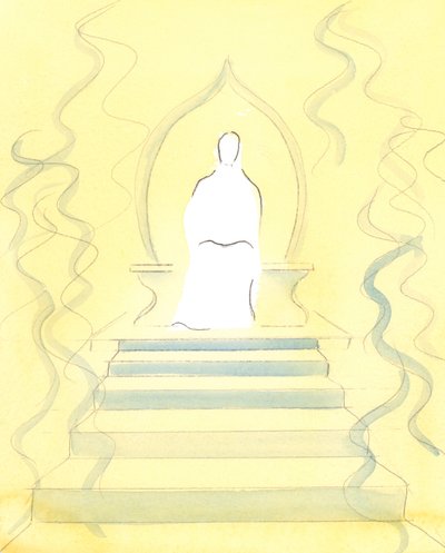 Gott der Vater wohnt im Himmel inmitten des Feuers der Herrlichkeit, das Er ist; und es ist vor Seinem Thron, dass Seelen zum Gericht gebracht werden von Elizabeth Wang