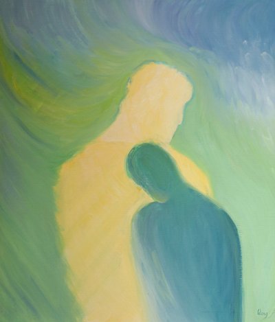 In der Heiligen Kommunion können wir einfach an Christi Herz lehnen in wortlosem Dank und Liebe von Elizabeth Wang