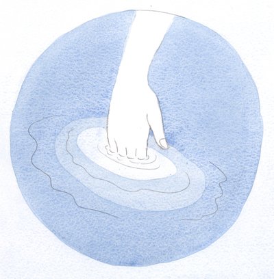 So wie eine Hand, die in warmes Wasser getaucht wird, kaum die Veränderung spürt, empfängt eine Seele voller göttlichen Lebens Christus in friedlicher, ewiger Herrlichkeit. von Elizabeth Wang