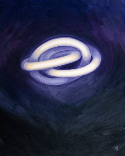 Die Heilige Dreifaltigkeit lebt in der Ewigkeit, wie ein dreifacher Ring aus Licht, Herrlichkeit, ewiger Freude und Erhöhung von Elizabeth Wang