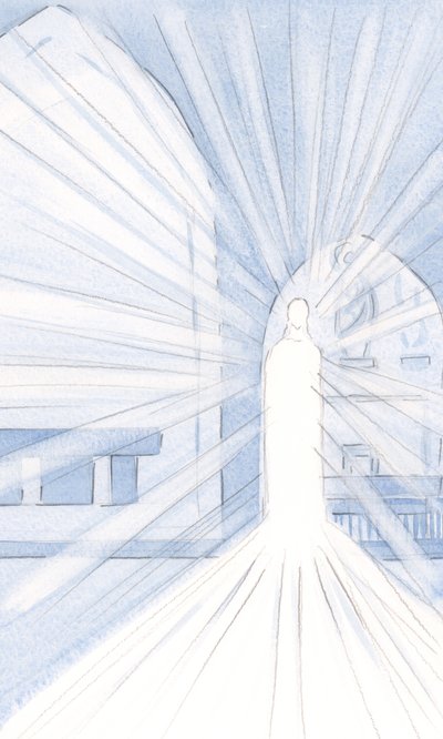 Das Licht Christi im Allerheiligsten Sakrament strahlt in unserer Kirche und auf die ganze Welt aus von Elizabeth Wang