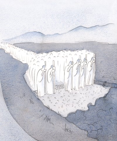 Die Tradition ist ein fester Weg; er wurde durch raues Gelände von der Armee der Gläubigen gemacht, die vereint markierten und bauten von Elizabeth Wang