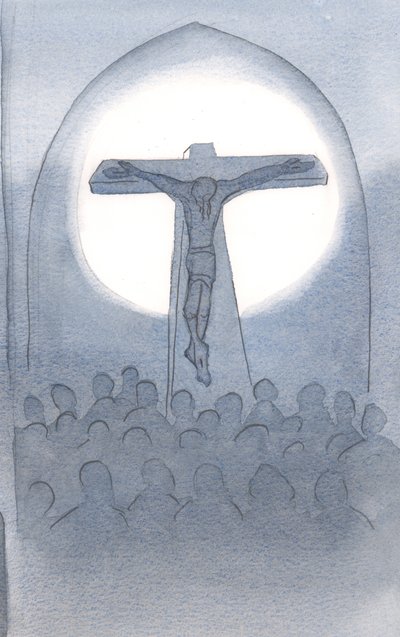 Das Opfer, das Christus dem Vater darbringt, ist ewig, für die Erlösung aller, die ihr Vertrauen in ihn setzen von Elizabeth Wang
