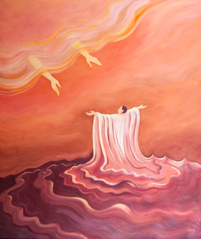Durch das Blut Christi werden wir gewaschen und in ein weißes Gewand gekleidet, bereit, dem Vater zu nahen. von Elizabeth Wang