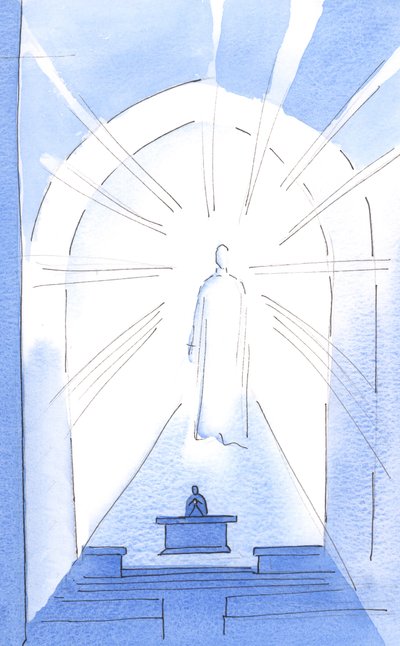 Wir hörten, dass "Der Herr? Die Armen erhebt? um sie in die Gesellschaft der Fürsten zu setzen". Dann war Christus, der Fürst des Himmels, unter uns, 2002 von Elizabeth Wang