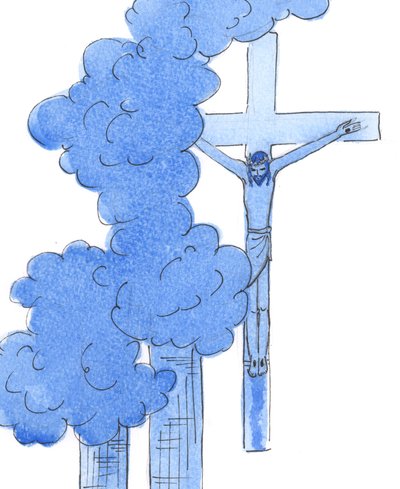 Als Christus in Qual am Kreuz hing, war er sich aller menschlichen Tragödien vom Anfang bis zum Ende des Lebens bewusst - einschließlich der Leiden derer am 11. September von Elizabeth Wang