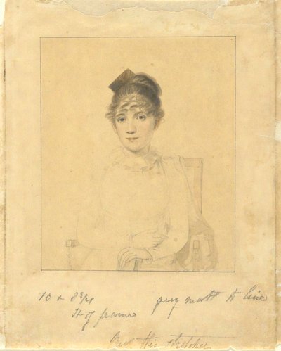 Harriet Trumbull (Tochter von Gouverneur Jonathan Trumbull, Jr.; Ehefrau von Benjamin Silliman vom Yale College) von Elkanah Tisdale