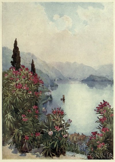 Villa Serbelloni, Lago di Como, Illustration aus 