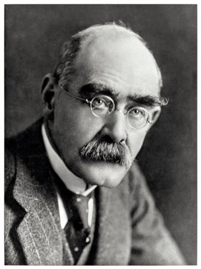 Rudyard Kipling, englischer Schriftsteller von Elliott and Fry Photography Studio