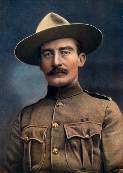 Oberst Baden-Powell, Generalleutnant der britischen Armee, 1902 von Elliott and Fry