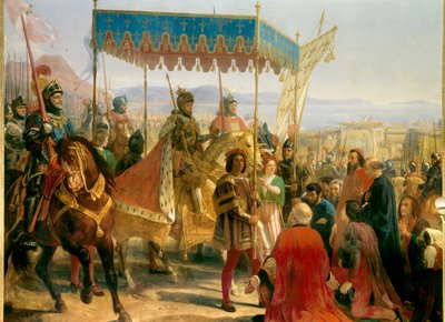 Einzug von Karl VIII. (1470-1498) in Neapel von Eloi Firmin Feron