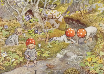 Tomtebobarnen Der Bach von Elsa Beskow