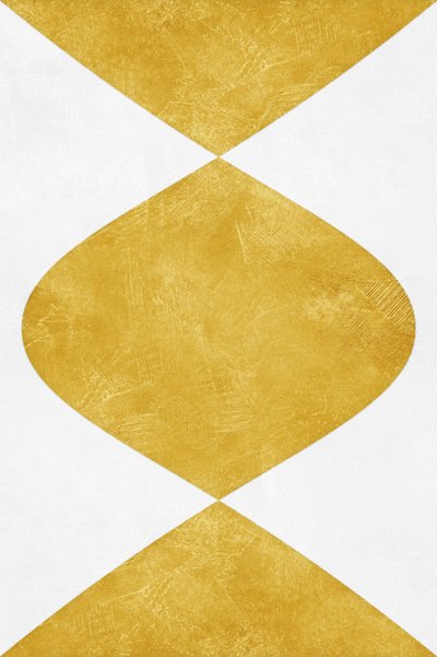 Abstrakte Goldene Sanduhr von Ema Paraschiv