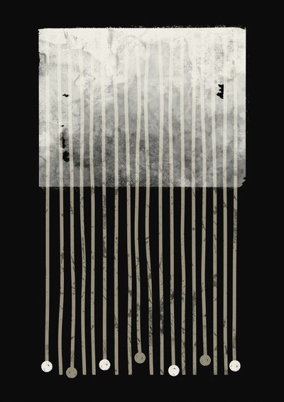 Minimalistische Linien Tropfen von Ema Paraschiv