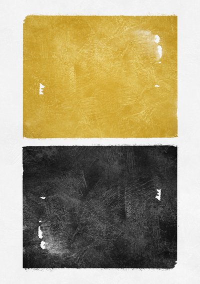 Texturierte Gold-Schwarz-Abstraktion von Ema Paraschiv