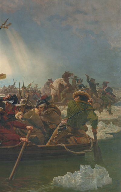 Washington überquert den Delaware River, 25. Dezember 1776 von Emanuel Gottlieb Leutze