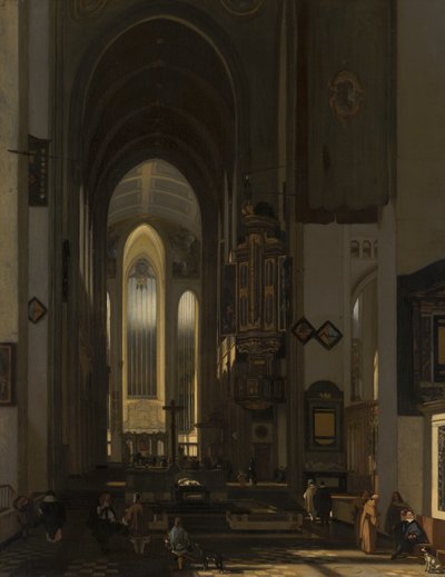 Innenraum einer imaginären katholischen Kirche von Emanuel de Witte