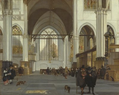 Innenraum der Oude Kerk, Amsterdam, 1659 von Emanuel de Witte