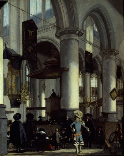 Innenraum der Oude Kerk, Delft, ca. 1680 von Emanuel de Witte