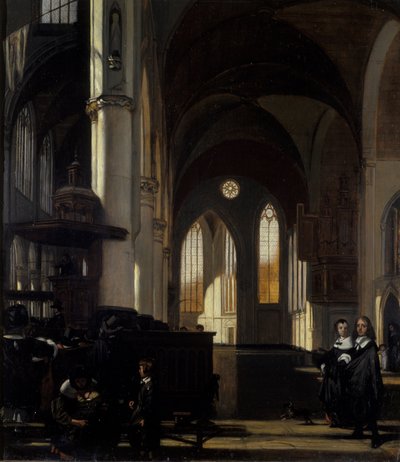 Das Innere einer gotischen Kirche von Emanuel de Witte