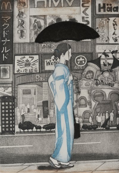 Ein Mädchen in der Stadt, 2007 von Emiko Aida