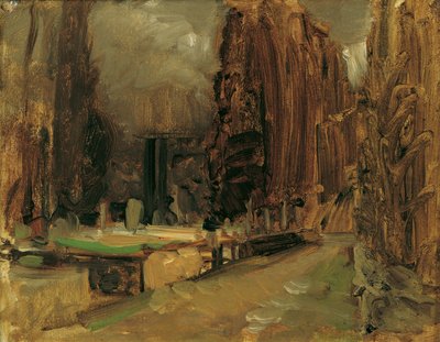 Der Friedhof bei Gravosa bei Ragusa (Studie zu Pax) von Emil Jakob Schindler